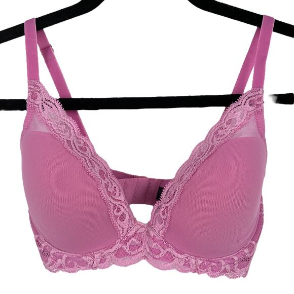 Natori bra 730023 Feathers underwire contour light purple size 32D - Picture 1 of 6